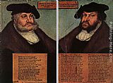 Portraits of Johann I and Frederick III the wise, Electors of Saxony by Lucas Cranach the Elder